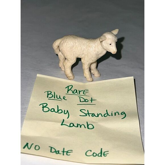 Schliech Baby standing lamb blue dot retired - Picture 1 of 3